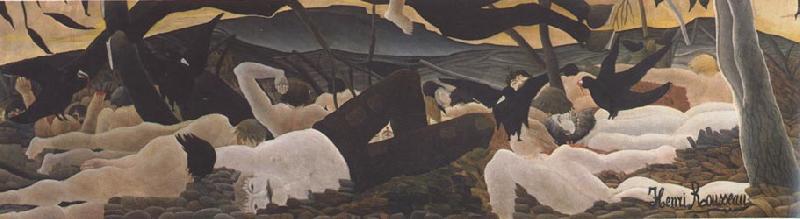 Henri Rousseau detail from War